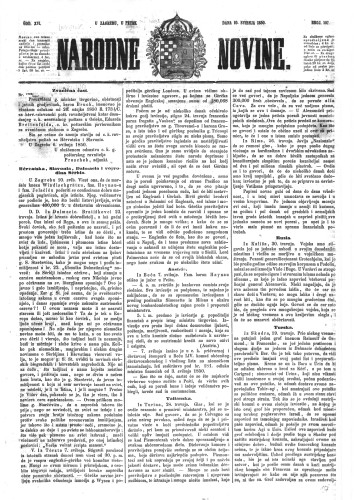 Narodne novine : 16,107(1850) / učrednik Ljudevit Gaj.