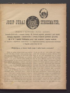 Ljubljeno u Isusu stado moje i mila braćo svećenici! / Josip Juraj Strossmayer.
