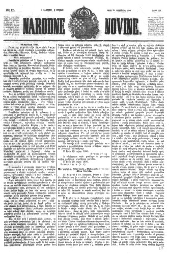 Narodne novine : 16,237(1850) / učrednik Ljudevit Gaj.