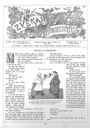 Zvekan : humoristički list : 7,14(1896) / odgovorni urednik August Šek.
