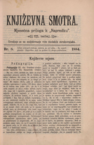 Književna smotra : mjesečna priloga k 