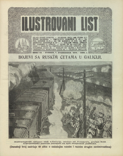 Ilustrovani list : 1,45(1914) / odgovorni urednik Dragutin Balog.