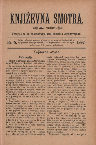 Književna smotra : mjesečna priloga k 
