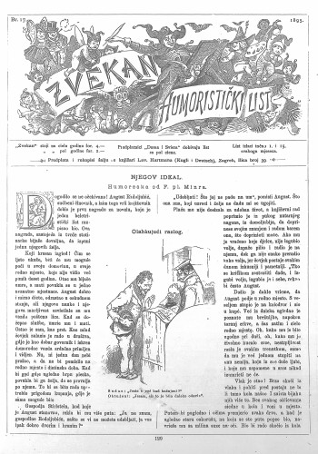 Zvekan : humoristički list : 6,17(1895) / odgovorni urednik August Šek.