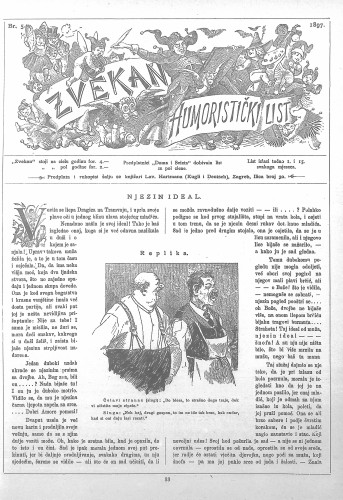 Zvekan : humoristički list : 8,5(1897) / odgovorni urednik August Šek.