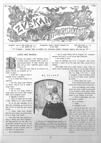 Zvekan : humoristički list : 10,12(1899) / odgovorni urednik Vojko Vezmar.