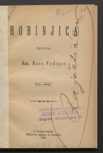 Robinjica / spjevao kan. Mato Vodopić.