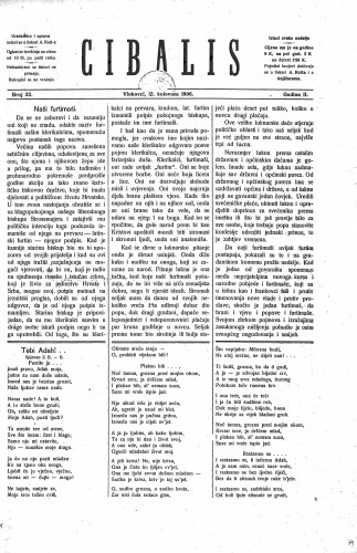 Cibalis : 2,32(1906) / odgovorni urednik Anton Rott.