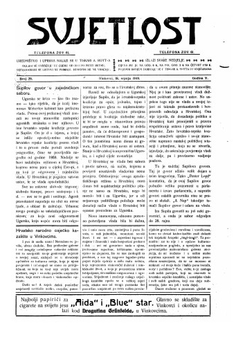 Svjetlost : 5,29(1909) / odgovorni urednik Antun Rott.