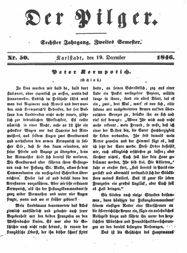 Der Pilger : 6,50(1846)
