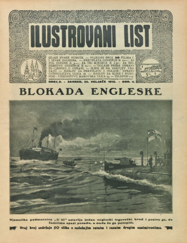 Ilustrovani list : 2,8(1915) / odgovorni urednik Dragutin Balog.