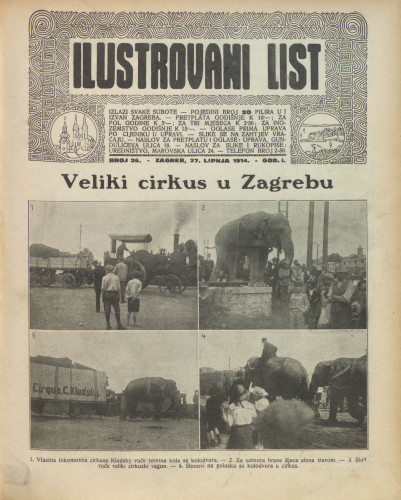 Ilustrovani list : 1,26(1914) / odgovorni urednik Dragutin Balog.