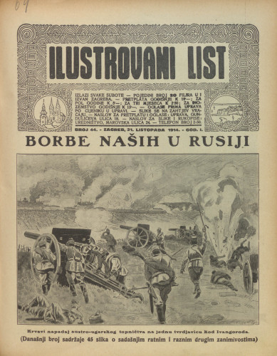 Ilustrovani list : 1,44(1914) / odgovorni urednik Dragutin Balog.