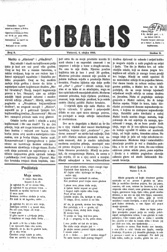 Cibalis : 2,9(1906) / odgovorni urednik Anton Rott.