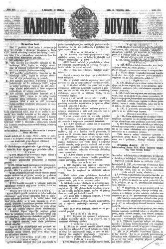 Narodne novine : 16,284(1850) / učrednik Ljudevit Gaj.
