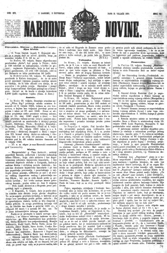 Narodne novine : 16,43(1850) / učrednik Ljudevit Gaj.