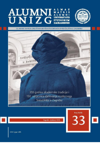 Alumni UNIZG : Almae matris alumni Universitas studiorum zagrabiensis : glasnik Saveza društava bivših studenata Sveučilišta u Zagrebu : 33=38(2025) / glavni urednik Mario Šafran