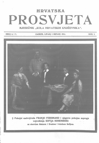 Hrvatska prosvjeta : mjesečnik : 6-7(1914) / urednik Petar Grgec.