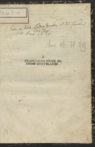Modus epistolandi. 