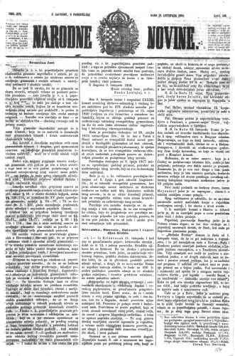 Narodne novine : 16,236(1850) / učrednik Ljudevit Gaj.
