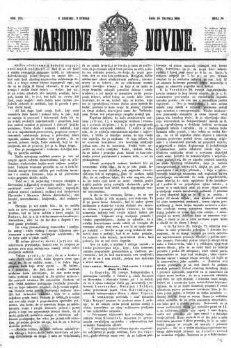 Narodne novine : 16,99(1850) / učrednik Ljudevit Gaj.