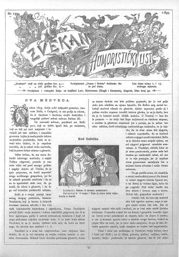 Zvekan : humoristički list : 10,13(1899) / odgovorni urednik Vojko Vezmar.