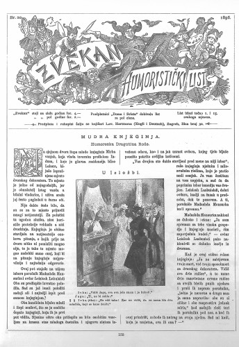 Zvekan : humoristički list : 7,20(1896) / odgovorni urednik August Šek.