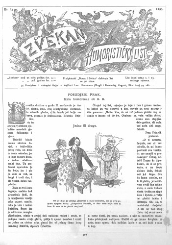 Zvekan : humoristički list : 6,23(1895) / odgovorni urednik August Šek.