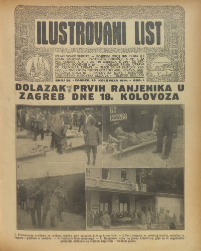 Ilustrovani list : 1,35(1914) / odgovorni urednik Dragutin Balog.