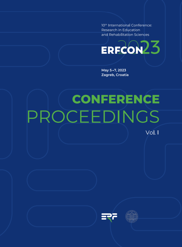 ERFCON 2023 : Vol. 1 : conference proceedings / 10th International Conference: Research in Education and Rehabilitation Sciences, May 5 - 7, 2023 Zagreb, Croatia ; editor Tihana Novak.