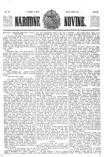 Narodne novine : 16,68(1850) / učrednik Ljudevit Gaj.