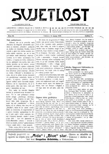 Svjetlost : 5,28(1909) / odgovorni urednik Antun Rott.