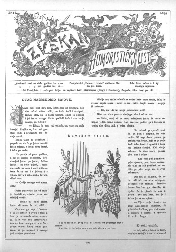 Zvekan : humoristički list : 10,16(1899) / odgovorni urednik Vojko Vezmar.