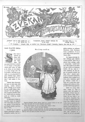 Zvekan : humoristički list : 9,23(1898) / odgovorni urednik Vojko Vezmar.