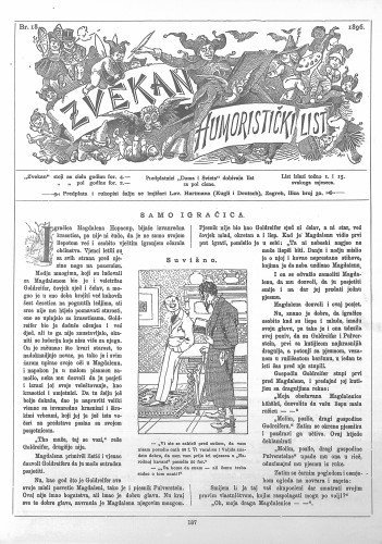 Zvekan : humoristički list : 7,18(1896) / odgovorni urednik August Šek.