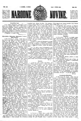 Narodne novine : 16,105(1850) / učrednik Ljudevit Gaj.