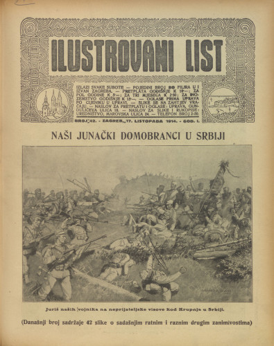 Ilustrovani list : 1,42(1914) / odgovorni urednik Dragutin Balog.