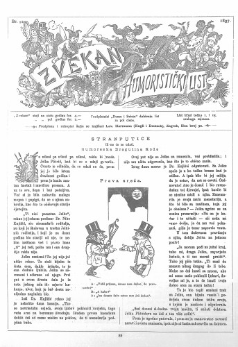 Zvekan : humoristički list : 8,12(1897) / odgovorni urednik August Šek.