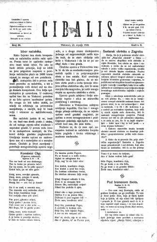 Cibalis : 2,29(1906) / odgovorni urednik Anton Rott.