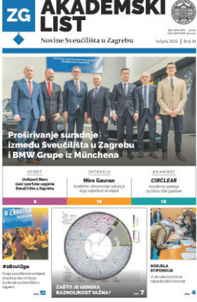Akademski list : novine Sveučilišta u Zagrebu :  11(2025) / glavni urednik Petar Bilobrk