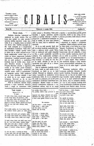 Cibalis : 2,26(1906) / odgovorni urednik Anton Rott.