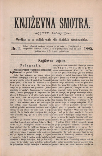 Književna smotra : mjesečna priloga k 