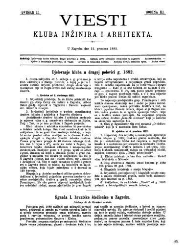 Viesti Kluba inžinira i arhitekta : 3,2(1882) 