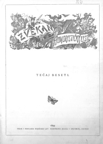 Zvekan : humoristički list : 10,1(1899) / odgovorni urednik Vojko Vezmar.
