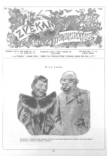 Zvekan : humoristički list : 6,4(1895) / odgovorni urednik August Šek.