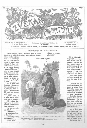 Zvekan : humoristički list : 8,14(1897) / odgovorni urednik August Šek.