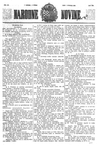 Narodne novine : 16,225(1850) / učrednik Ljudevit Gaj.