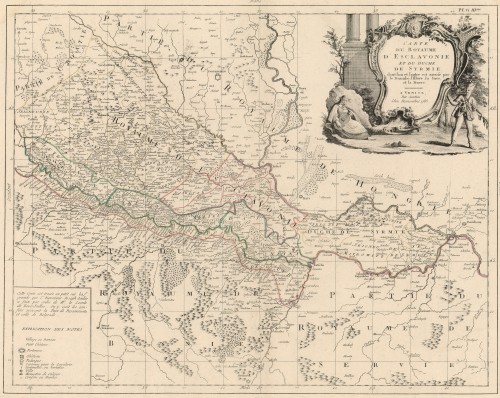 Carte du royaume d'Esclavonie et du duche de Syrmie /