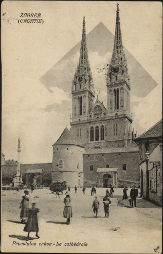 Zagreb (Croatie) : Prvostolna crkva = La cathédrale.