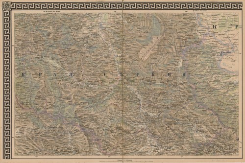 Karta na B'lgarija s' priležaščitjenej d'ržavi   / po najnovite Karti na Russkij i Avstrijskij Generalni ščabove s'stavil' A.Krivošiev.